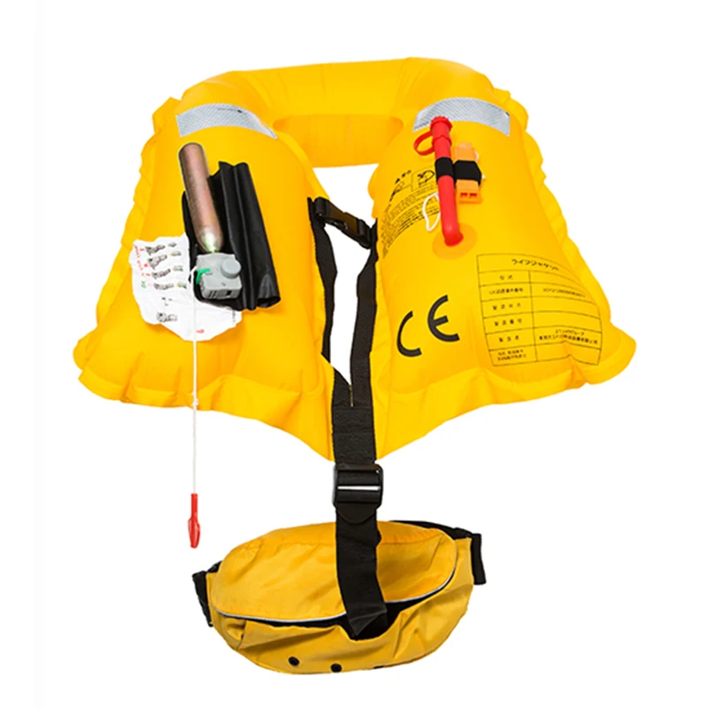 Eyson Premium взрослый 110N 150N надувной плавучий спасательный жилет с индивидуальным логотипом и ручной талией для