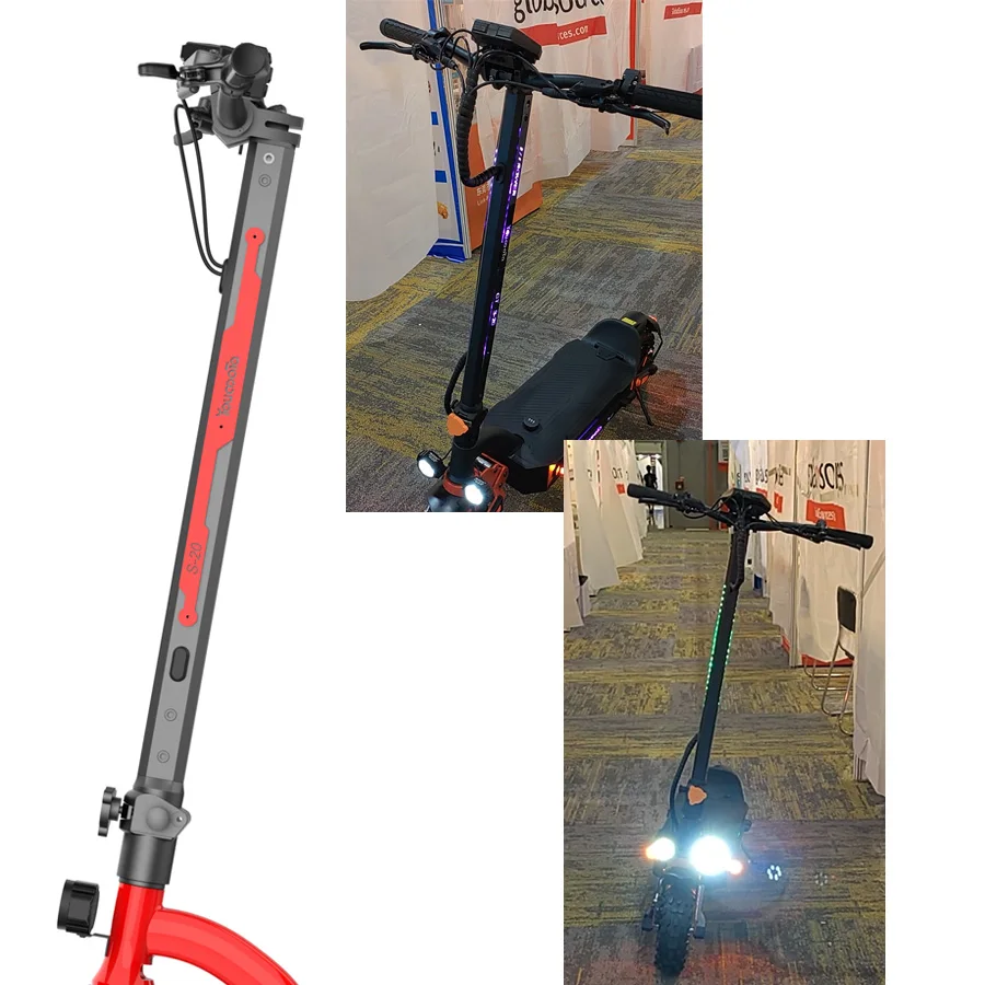 High-end 60V 2000W 11inch Fold Electric Scooter 2-Wheel Mode Able Change to 3000W Snowmobile E Scooter with Detachable Battery