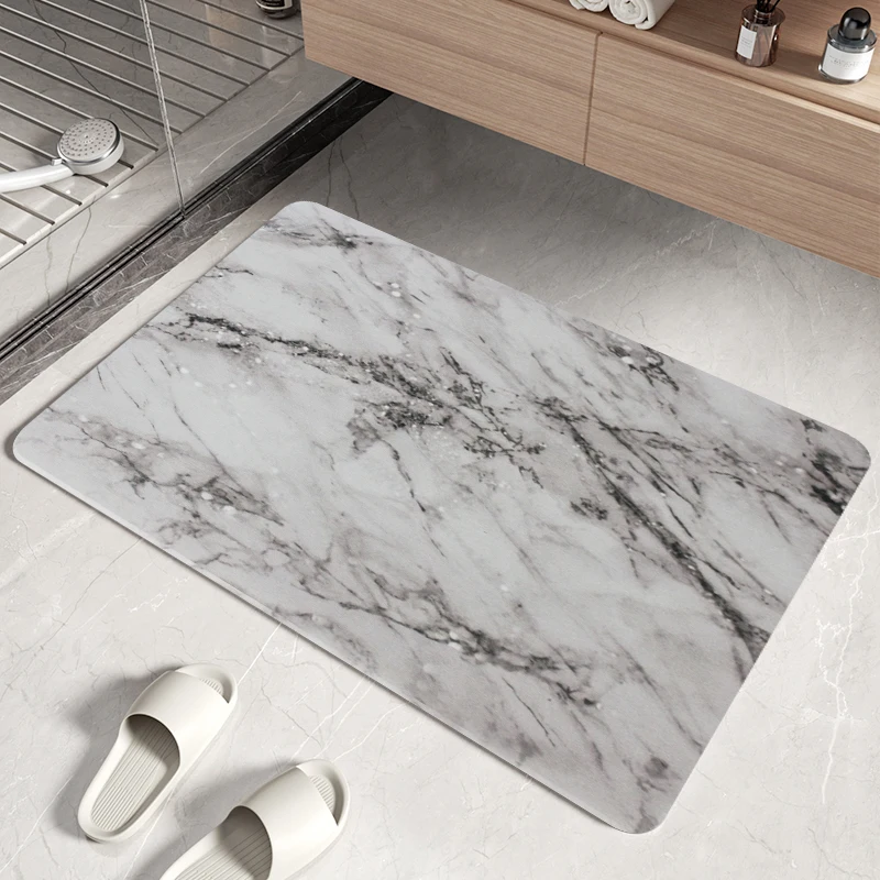 Low price Sample Quick Drying Diatomaceous Earth Shower Mat Diatomite stone Bath Mat Bath Rug