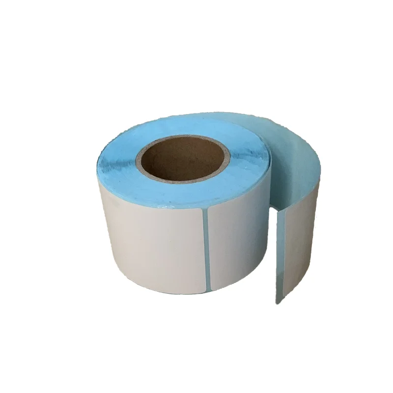 Custom Thermal Paper Blank Sticker Label Shipping Barcode Printer Label Sticker Self Adhesive  Price Tag Sticker Label Rolls