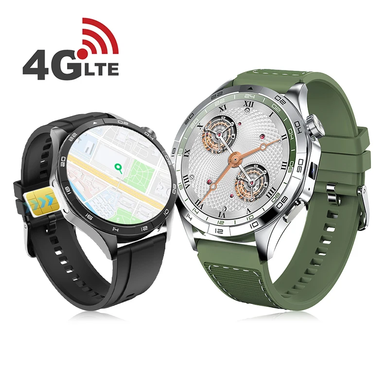 4G Android Watch AMOLED 750mAh 2g+16g GPS Navigation Wifi Positioning Waterproof 4G Camera Sim Card For Men Android Smart Watch