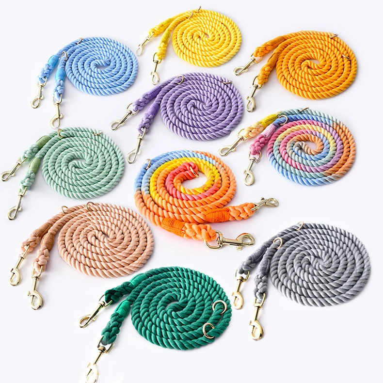 Multiple Hands Free Dog Leash Running Stock Design Personalized Luxury Small Large Pet Rope Leads Walking Accessories Wholesale