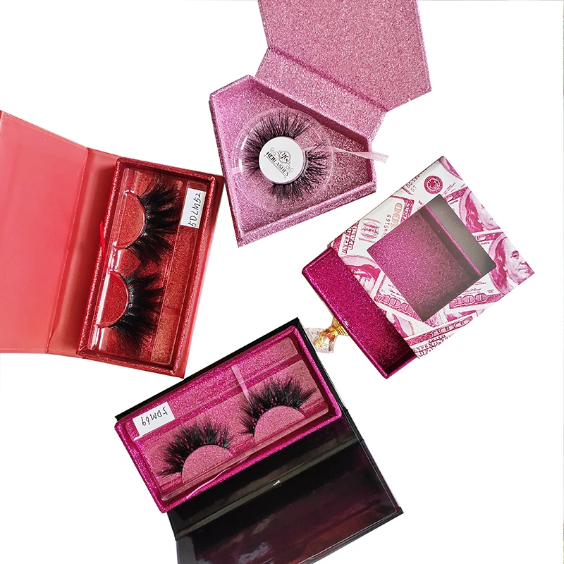 100% 3d 25mm 30mm Real Mink Fur Lashes Wholesale Natural Mink Eyelashes Full Strip Lashes