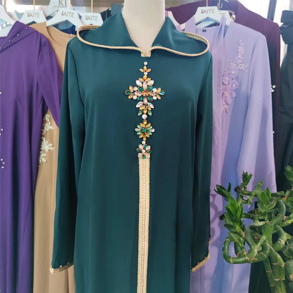 
Factory Supply high quality middle east kaftan dress moroccan caftan dress kaftan abaya 