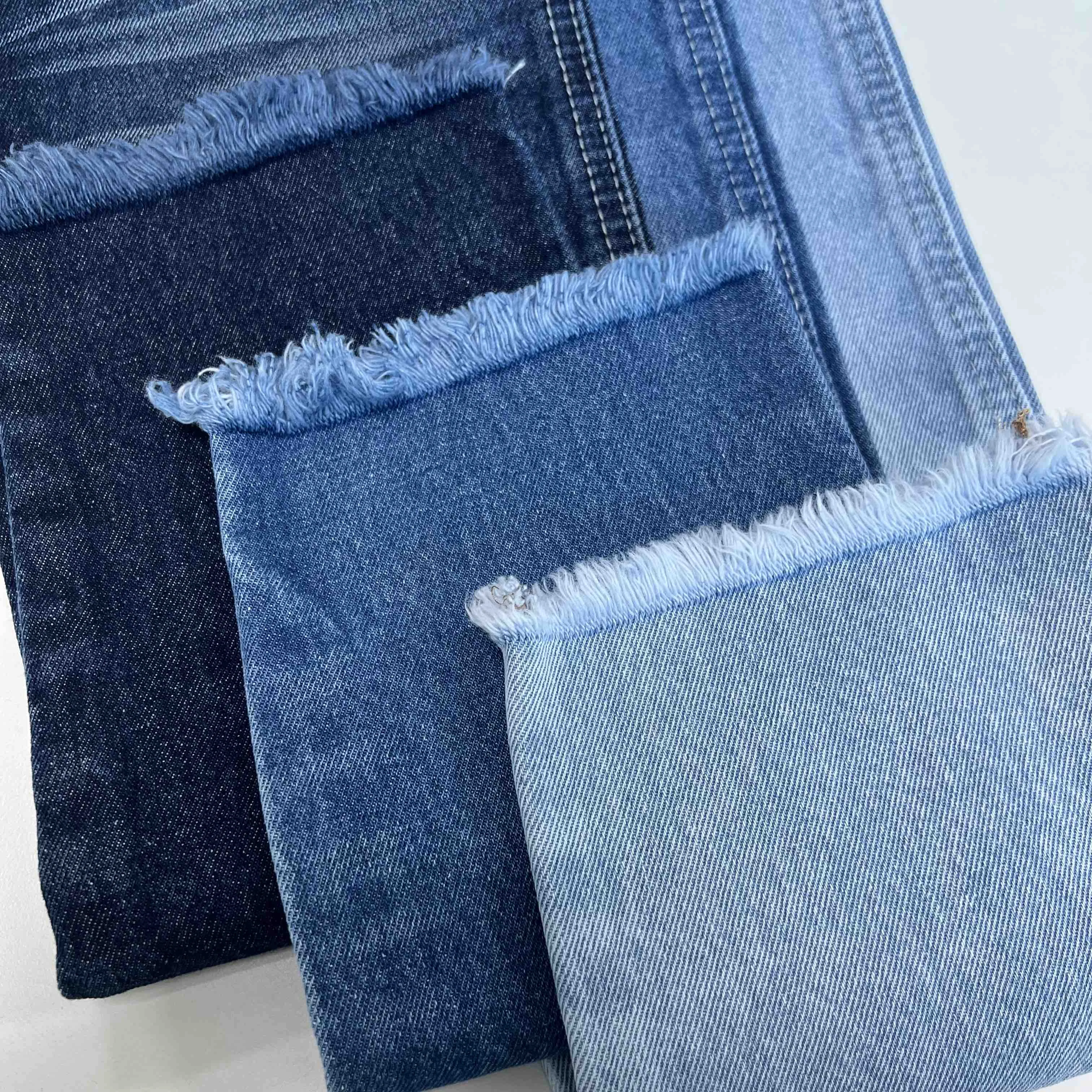 Wholesale Price Non-stretch Hot Selling Jean Fabric Roll Of Cowboy Wear Indigo Denim Jeans Fabric 100% Cotton 12oz