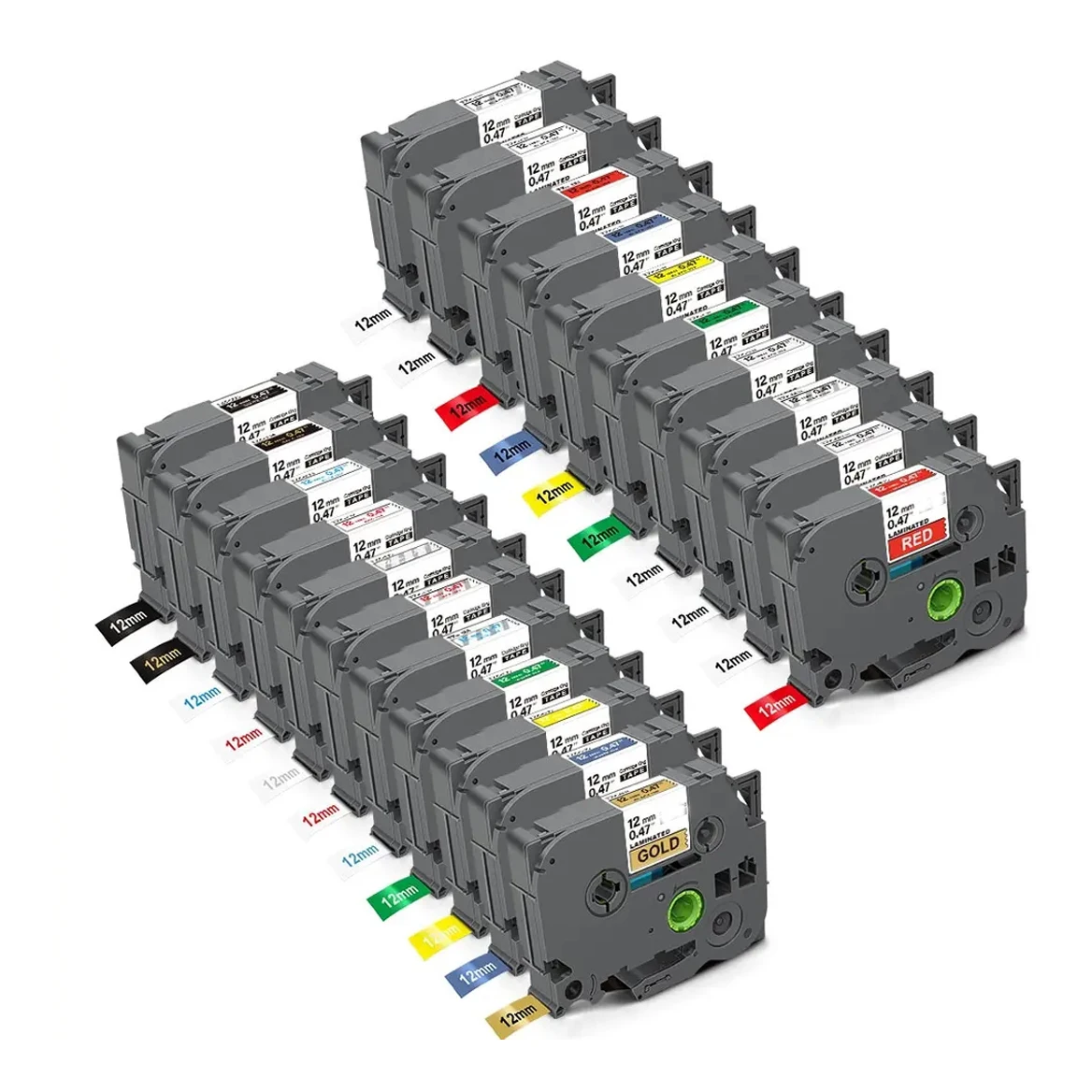 Совместимая этикетка для замены TZE-231 TZE-431 TZE 531 Tze 631 TZ 231 12 мм 0 47 дюймов ламинированная черная на белом лента
