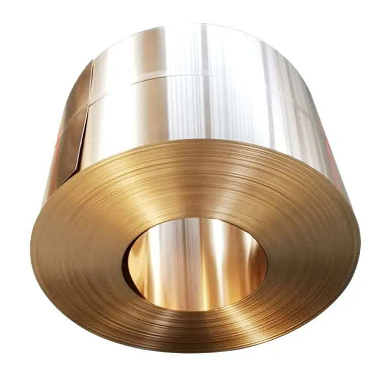C23000 copper strip roll manufacturer brushed brass coil 2mm