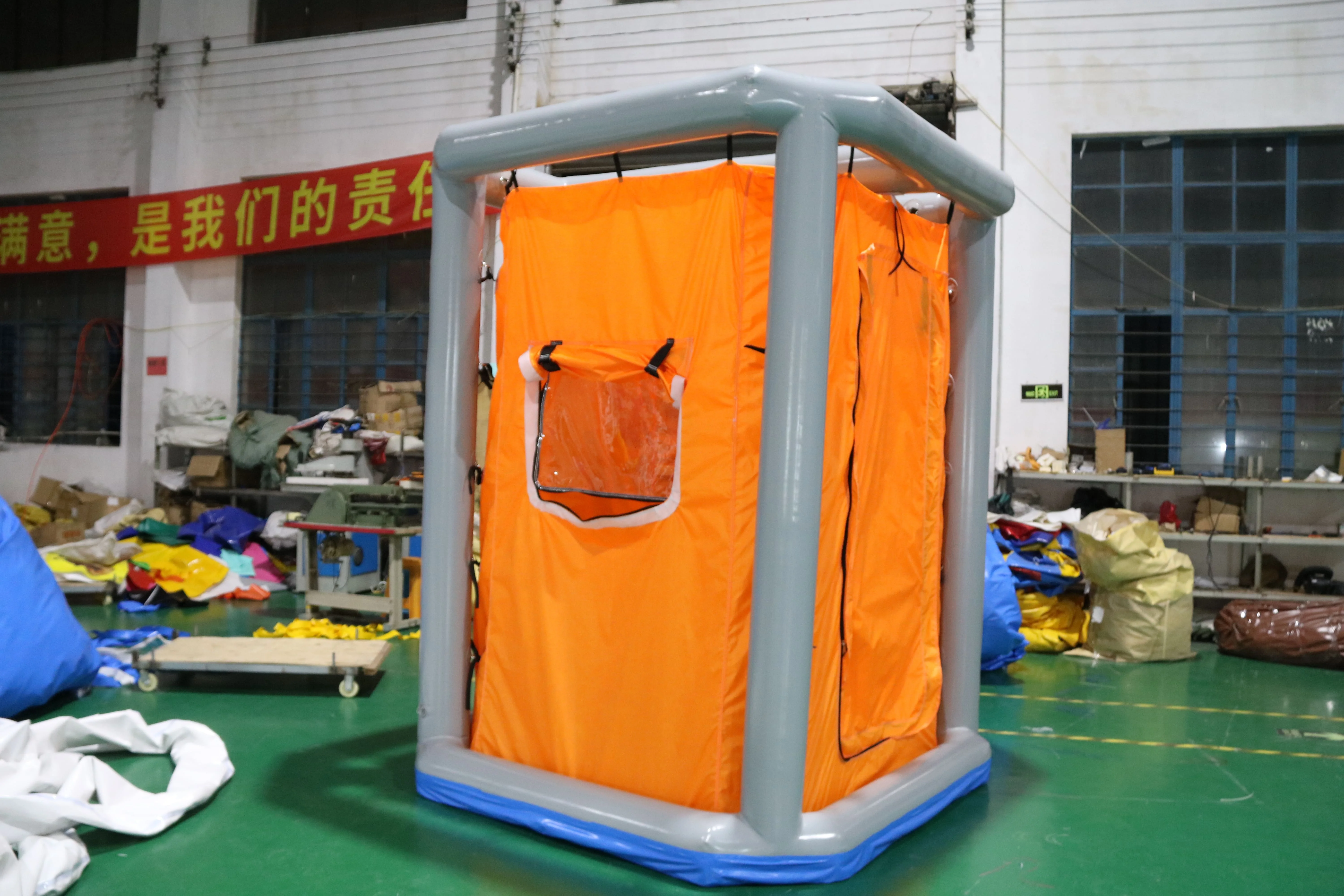 Factory wholesale PVC Oxford cloth washing inflatable tent/air tent Waterproof Fire Disaster Relief Event Camping Tents