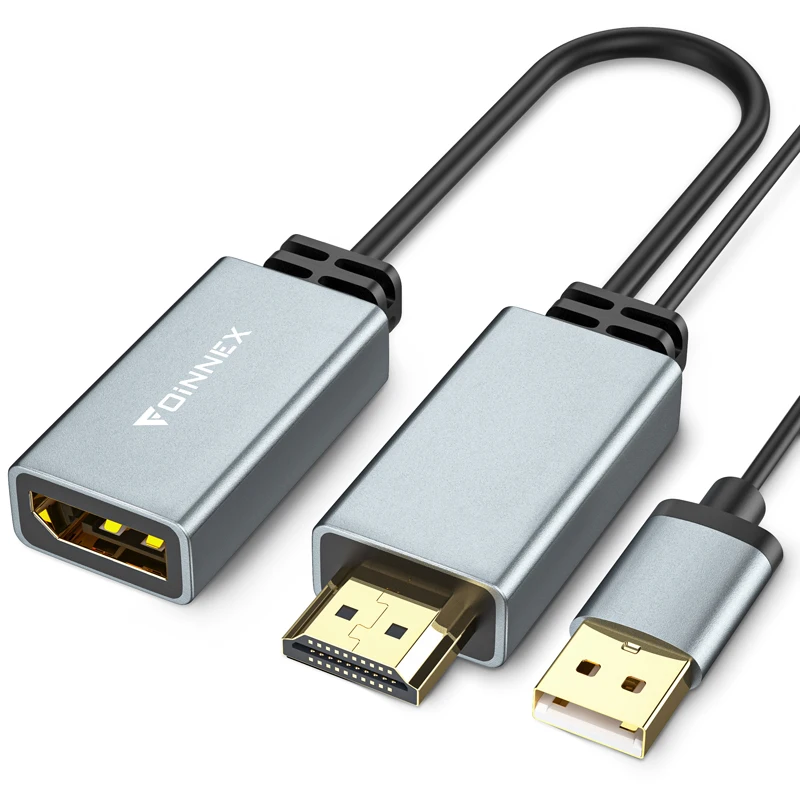 HDMI Male to Displayport Female DP Adapter 4k 30Hz 60Hz for NS PS3/4  XBOX One/360