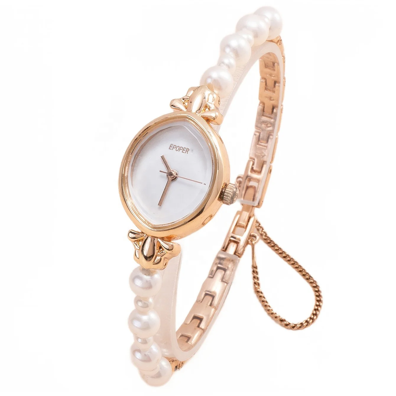 quality character japan movement stainless steel freshwater pearl bracelet waterproof vintage custom quartz watches