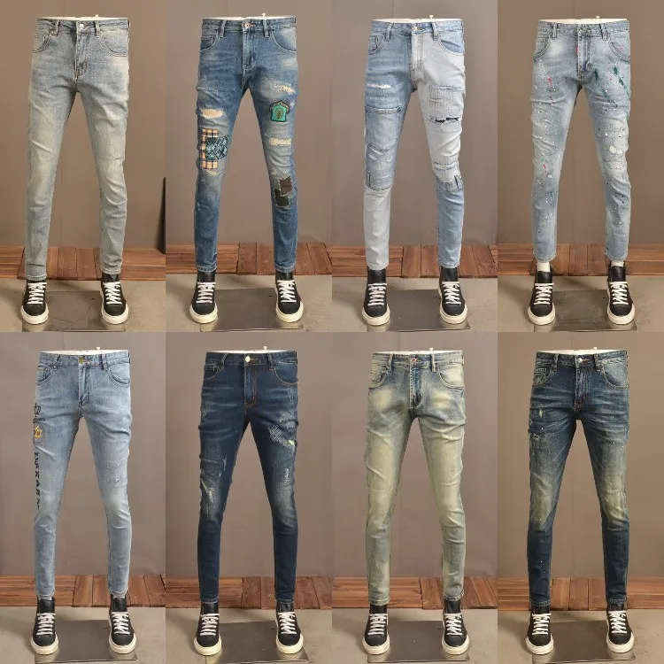 Wholesale Fashion Stretchy Jeans For Men Hot Sale High Quality Mens Jeans
