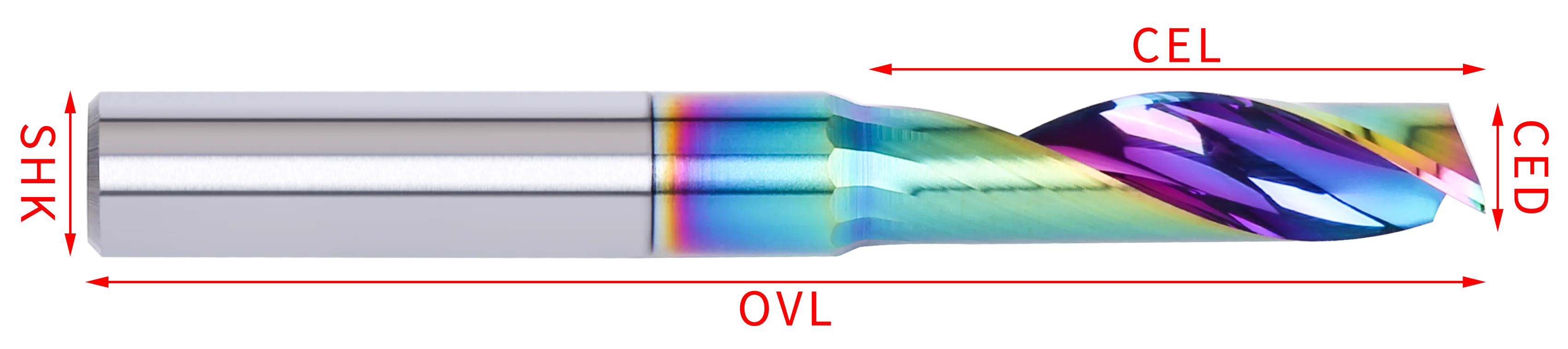 DouRuy Carbide End Mill Aluminum Cut Milling Cutters ACP Cutting Single Flute End Mill For Aluminum