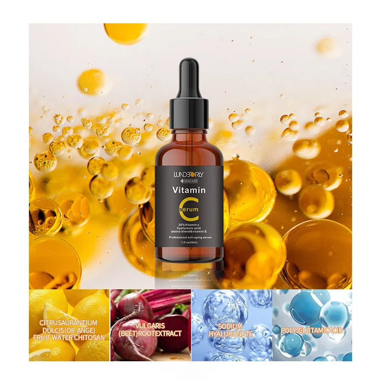 New Pattern Oem Odm Serum Moisturizing And Soothing Skin Vitamin E Whitening Vitamin C  Face Serum