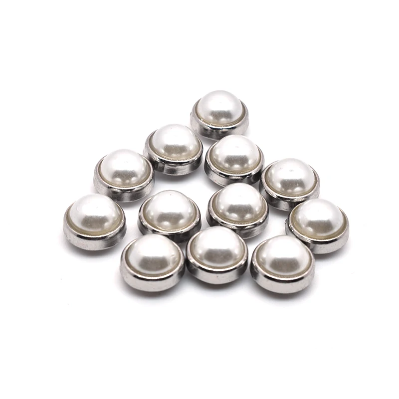 10 mm rhinestone crystal  jeans rivets artificial rose gold pearl rivets studs spike for belts pants shoes bags