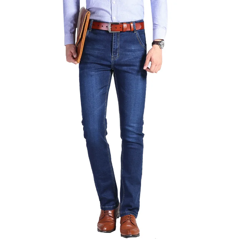 Custom Distressed Enzyme Wash Stonewashed Streetwear Hip Hop Y2K male slim fit Stacked Denim Men business pants skinny Jeans