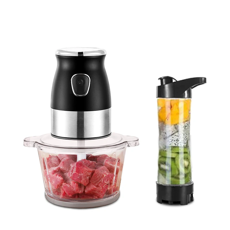 2L Household Food Processor Food Mixer Fruit Juicer Meat Chopper Electric Multifunctional Chopper Blender
