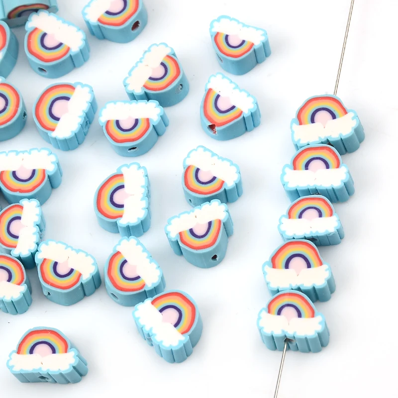 Hot Sale 90Pcs Rainbow Fimo beads For Jewelry Making DIY  Accessories clay beads Craft