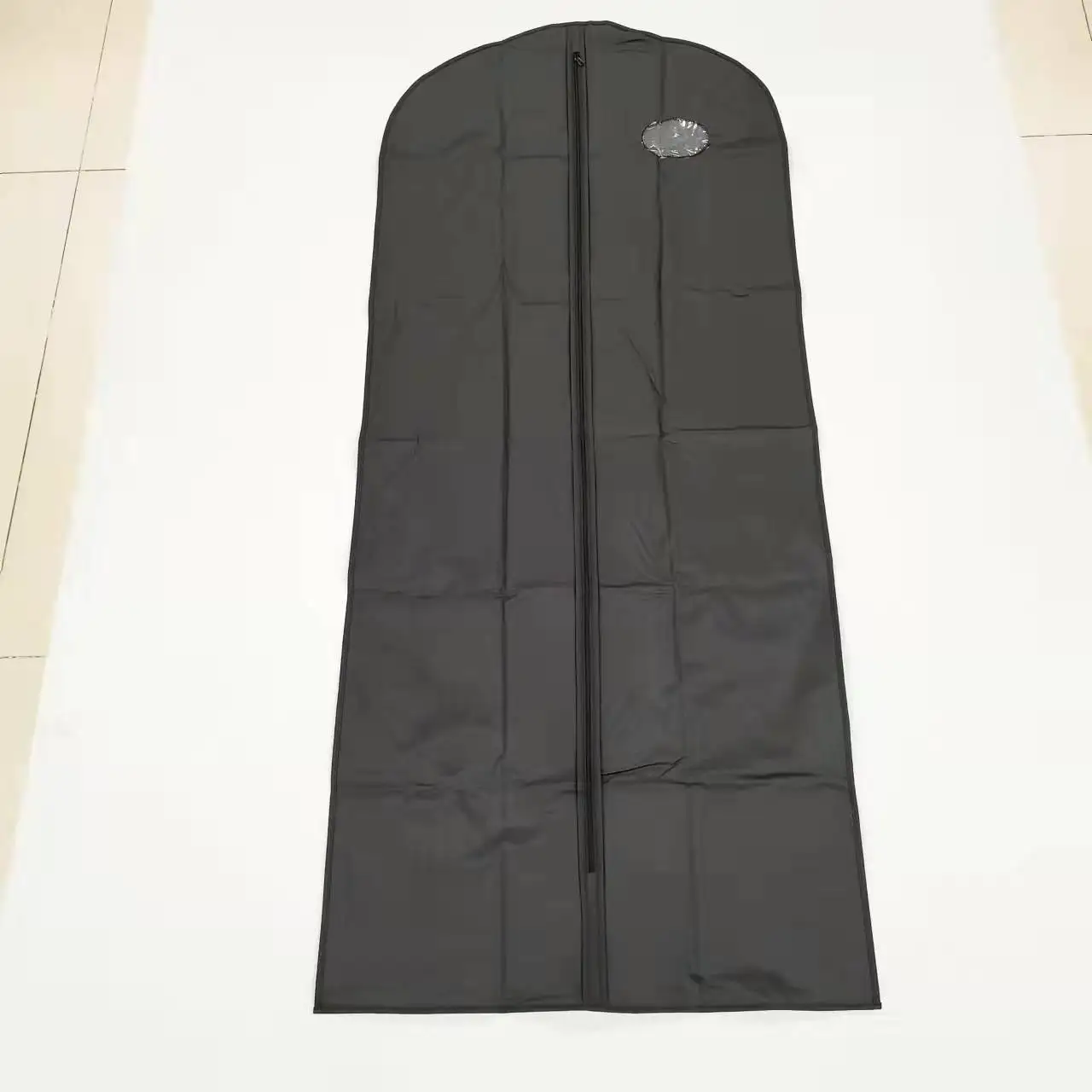 Лидер продаж чехол для свадебного платья PEVA прозрачный костюма оптовая продажа черная Нетканая сумка