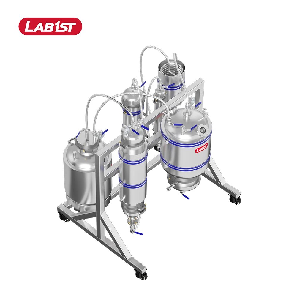 Экстрактор Бутана с закрытым контуром, экстрактор большого завода, экстрактор с закрытым контуром, 20 фунтов, 40 фунтов, 80 фунтов