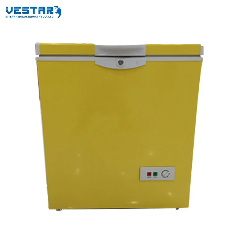 Vestar DC inverter 12V 24V gas hot sell chest freezers commercial horizontal freezer deep freezer refrigerator