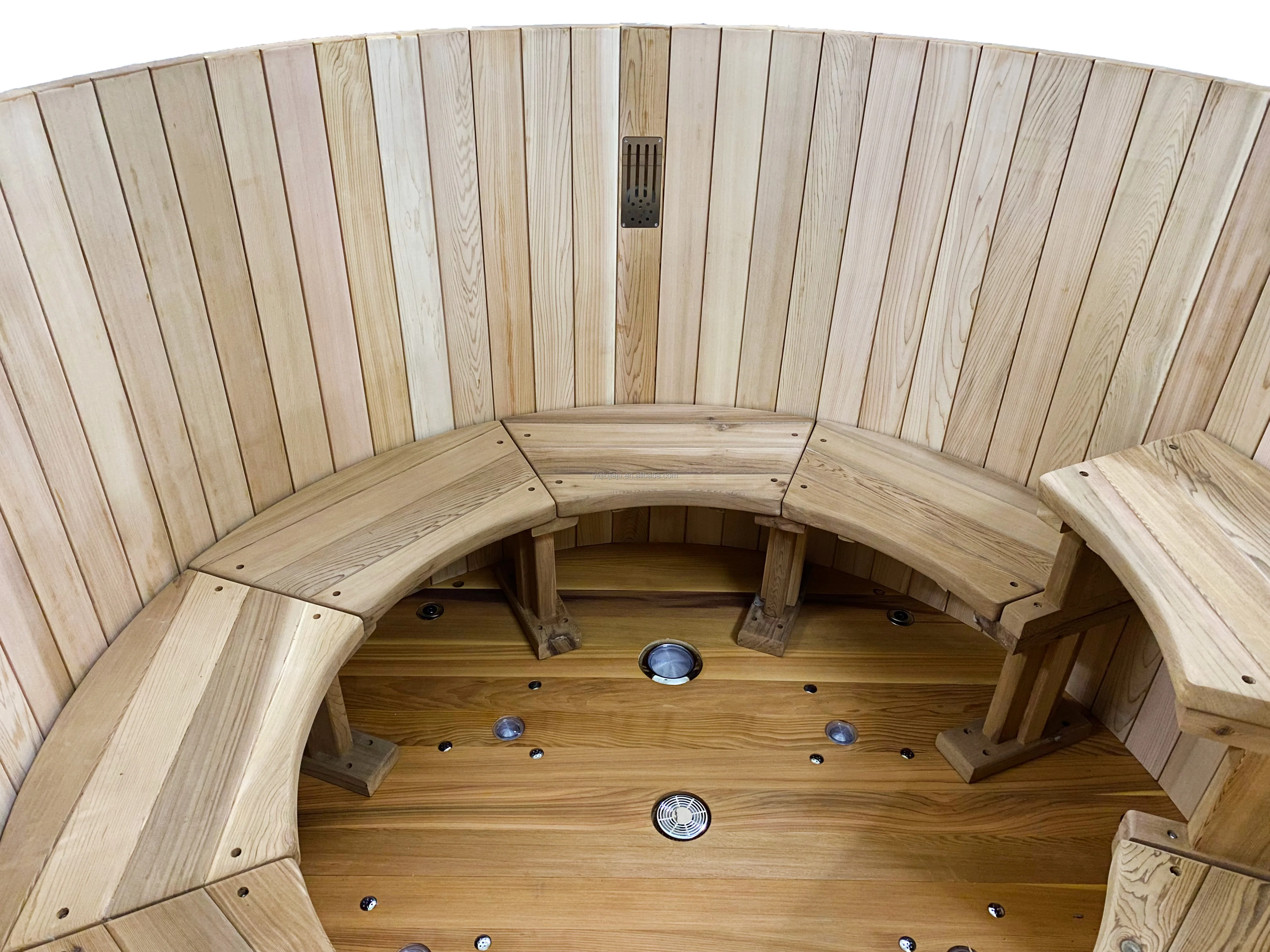 Cedar Lover 2 People Massage Bathtub Outdoor Spa Hot Tub Steps With Heater Japanese Hot Tub Wood