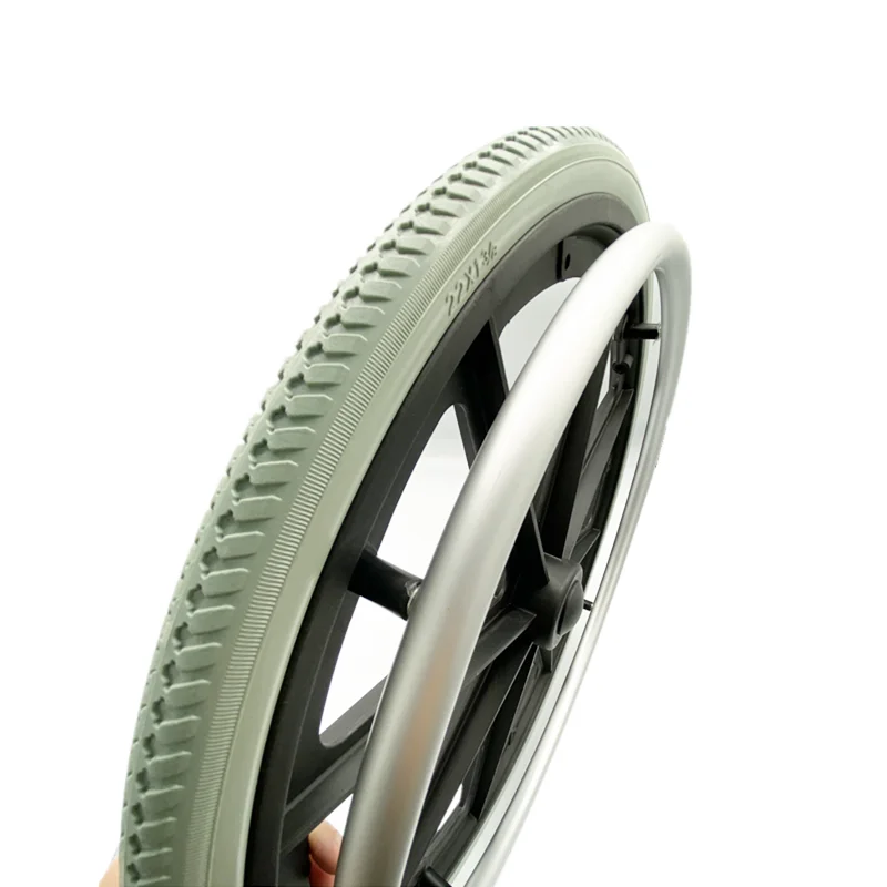 Wheelchair Replacement Back Wheel  Wheelchair Tires Mag Wheel 22 Inch Rear Wheel for Wheelchair