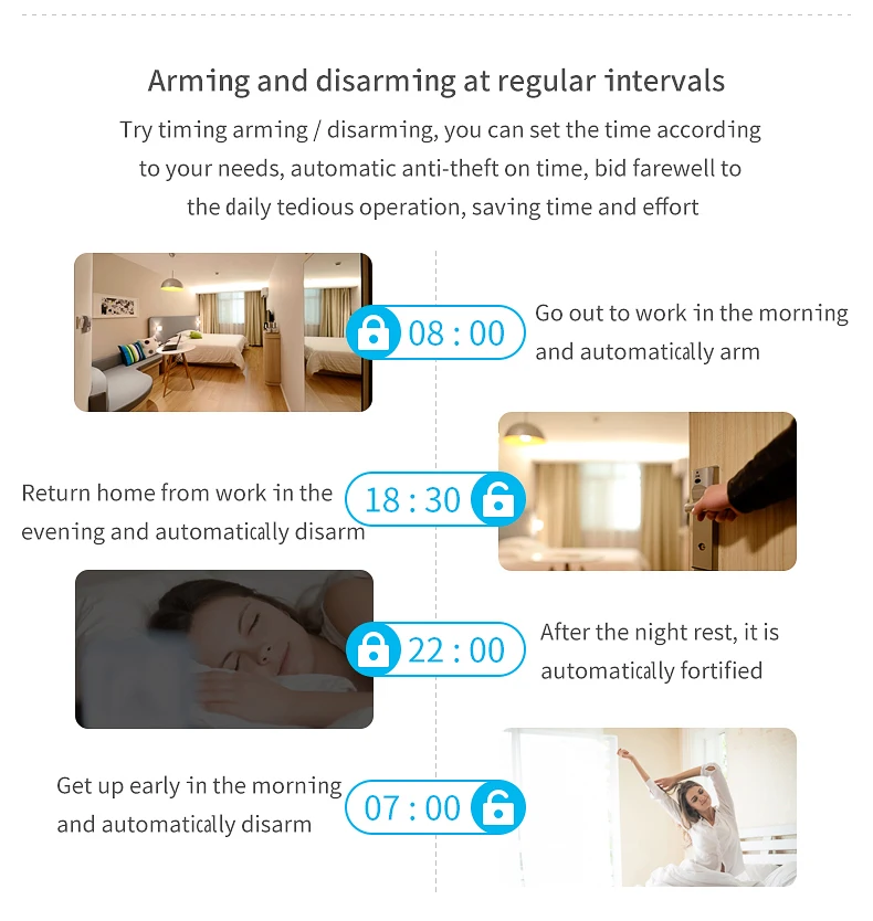 WiFi GSM GPRS 3 IN 1 Ir Detector Solar Sound Light Door Sensor Smart Life Security Kit Tuya Smart Alarm System