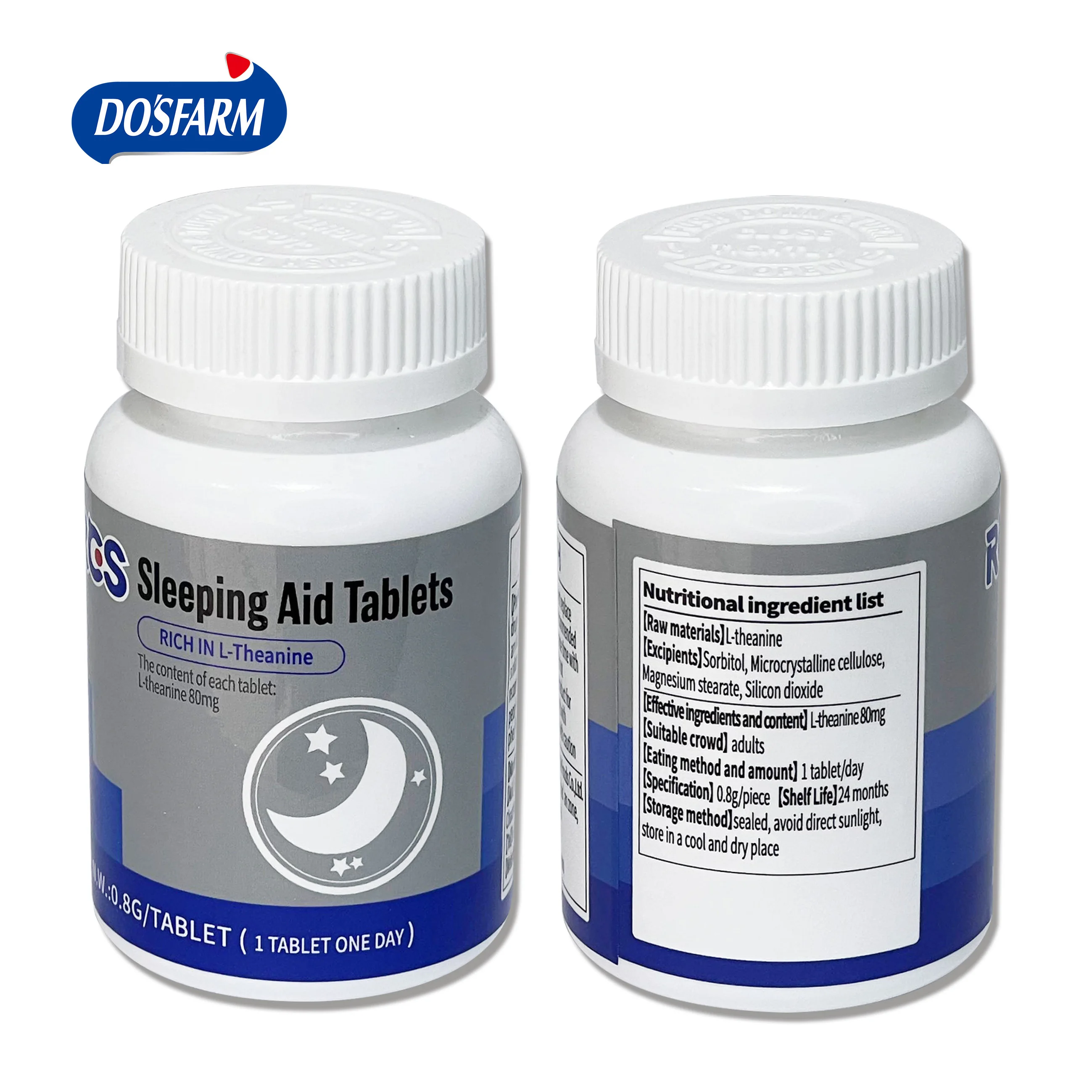 OEM ODM Sleeping Aid Tablets Rich in L-Theanine Dietary Supplements Healthy Candy Manufacturers