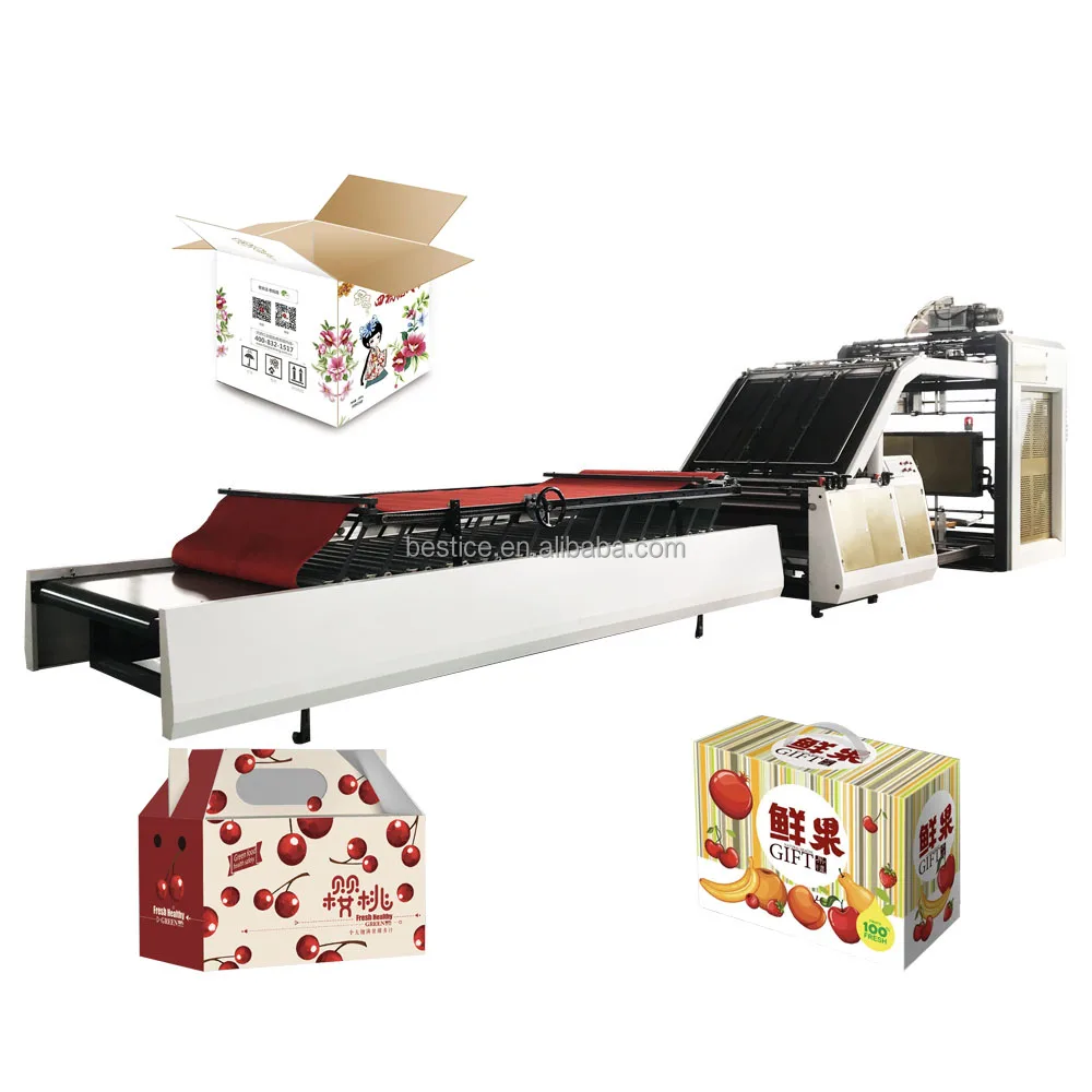 Auto Corrugated Flute Cardboard Laminating machine Laminator for Carton Box