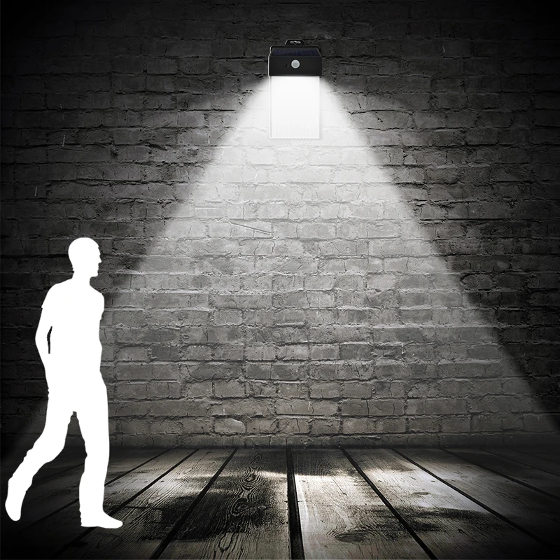 Manufacturer Wholesale Ip65 Waterproof Rechargeable Battery Solar Motion Sensor Gate Corner Light Wall Light Outdoor Restaurant