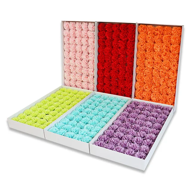 Ammy Korean-style Carnation soap flower head soap flower to send teacher elder bouquet gift box diy material