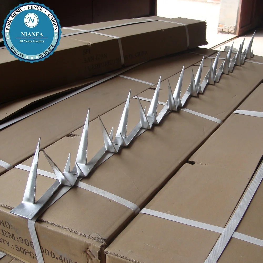 Металлические шипы для защиты от подъема на стену, металлические шипы, железные шипы для ограждения