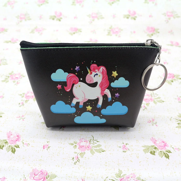 Cute Girl Kids Coin Purses Holder Kawaii Animal Unicorn Women Mini Change Wallets Money Bag Coin Bag Children Zipper Pouch Gift