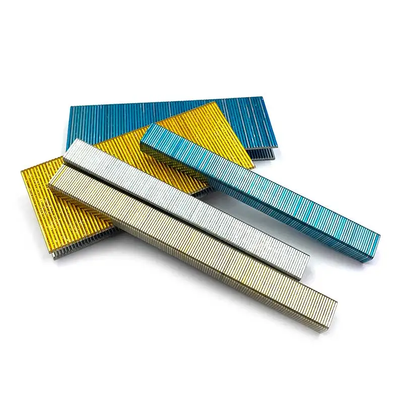 Steel Staples Pin Upholstery 14/38 Stapler Pneumatic Gun Nail Broadband Narrow Crown Staple