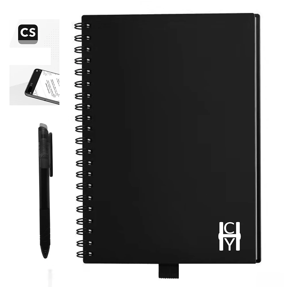 Ready to ship Black Cover Like Rocketbook Stone Paper Erasable Notebook