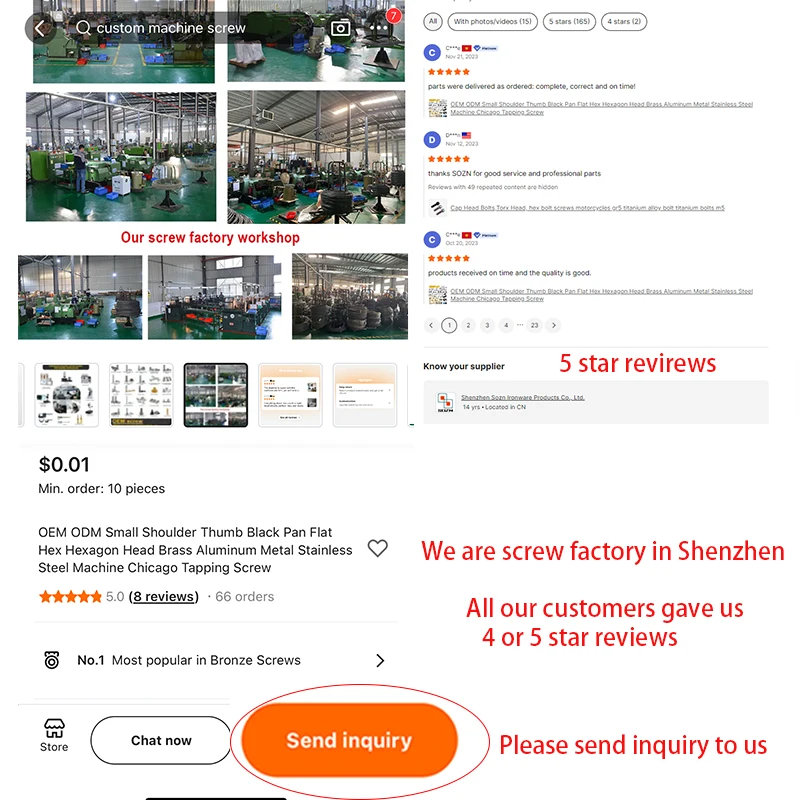 4-40 hex socket color anodized titanium screw