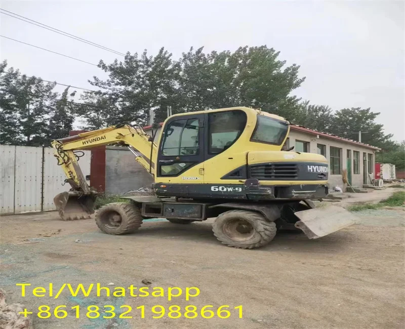 Used Hyundai 60W-9 Excavator Price Good Quality Korea CE Offer Original Hyundai 60W-9 Excavator