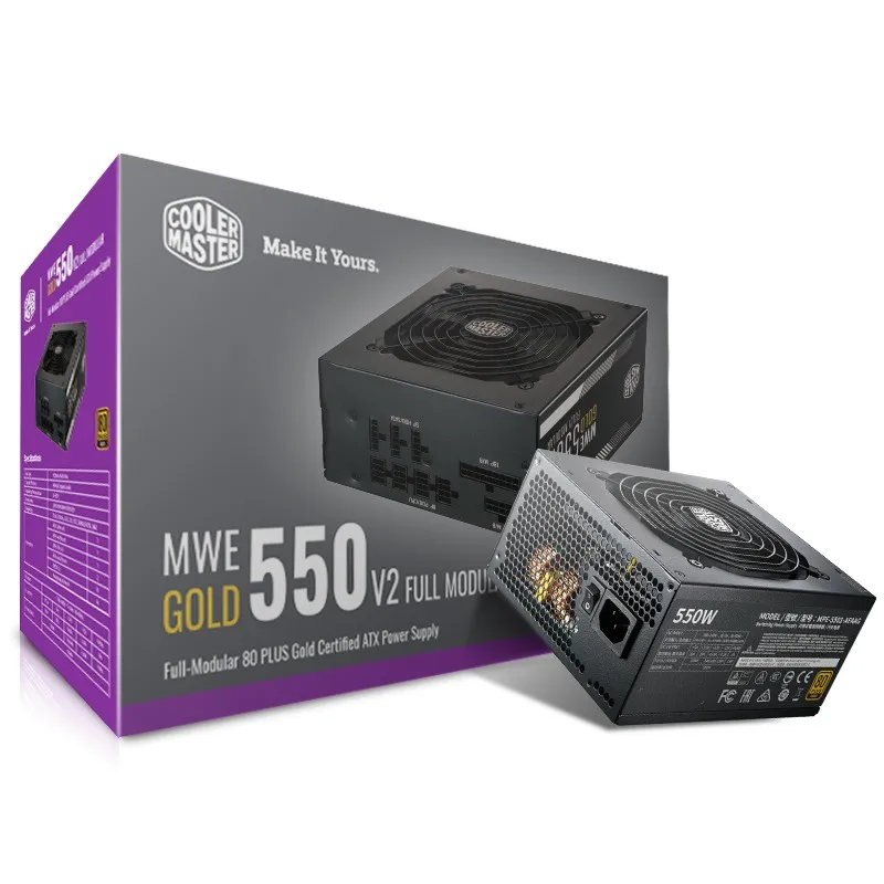 CoolerMaster cooler Номинальная мощность 550 Вт MWE550 V2 gold