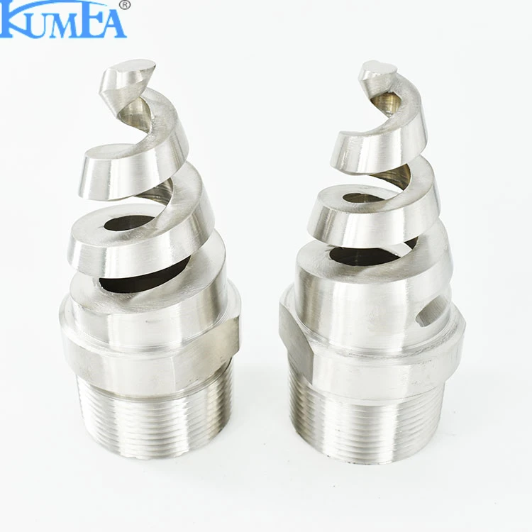 Boat Vessel Dust control cooling tower Stainless steel SS umbrella spraying helix screw helical spiral nozzle