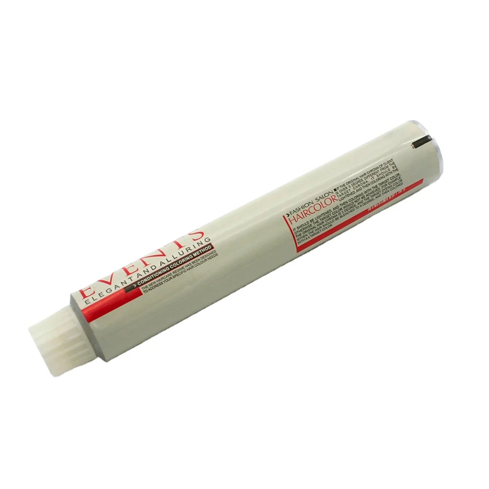 Personal care products packaging collapsible aluminum squeeze tube hair dye color cream cosmetic metal tube