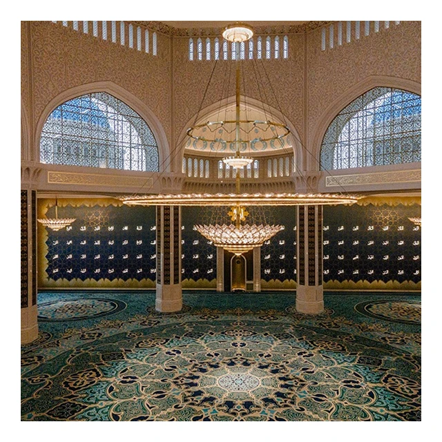 WeGroup Customized Wall to Wall High Quality 100% Wool Masjid Mosuqe Carpet Rug Runner