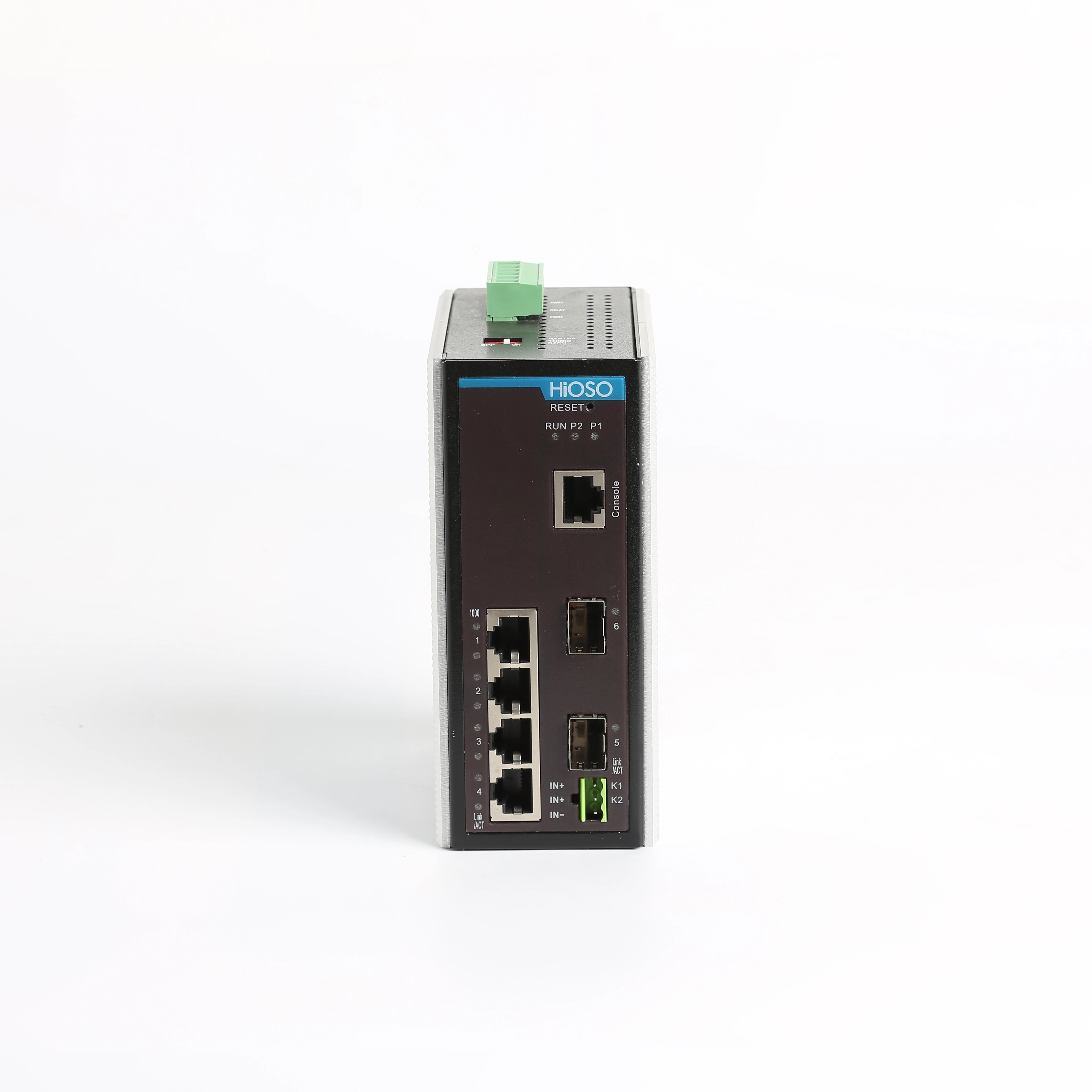 Коммутатор Ethernet на 6 портов DIN-рейке промышленный 10/100/1000 м 2 порта SFP + 4