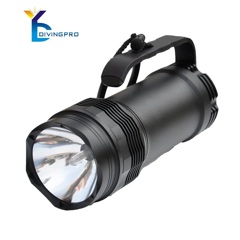High power rechargeable aluminum  flashlight torch led 5000lumen diving torch