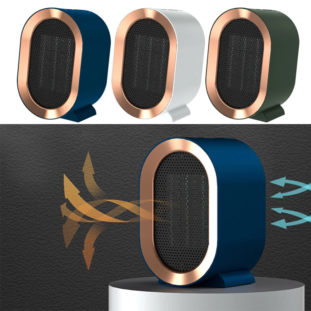 1200W Electric Portable Heater Mini PTC Fast Heating Space Heater for Office Home Desktop Use