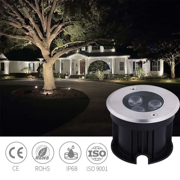 ip68 waterproof 3w cool white rgb outdoor indoor mining underwater lighting deck ground inground underground lights