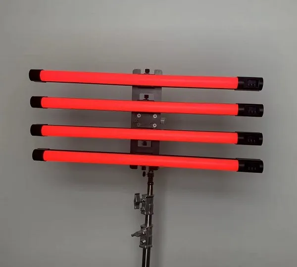 8ft 100W RGBYW Battery Powered led tube, led film light, wifi Dimming DMX 512 with effects led video light