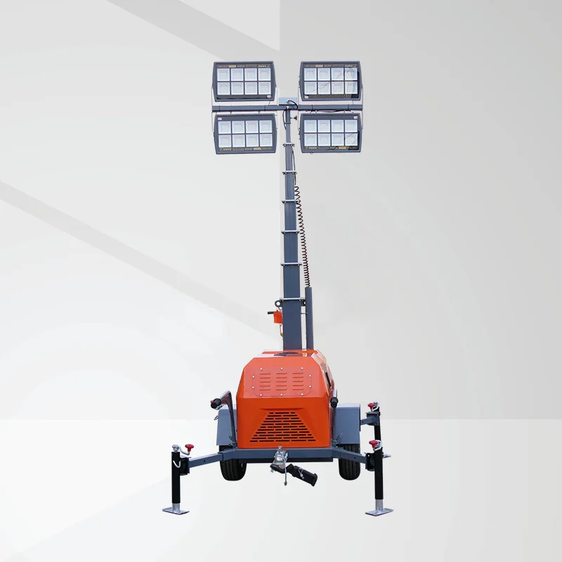 mini mobile mobile portable generator lighting tower generator