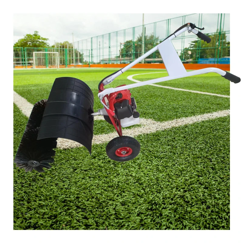 Hot Sale High Performance Gasoline Power Outdoor Road Street Broom Sweeper  Gear Core Artificial Grass Floor Sweeping