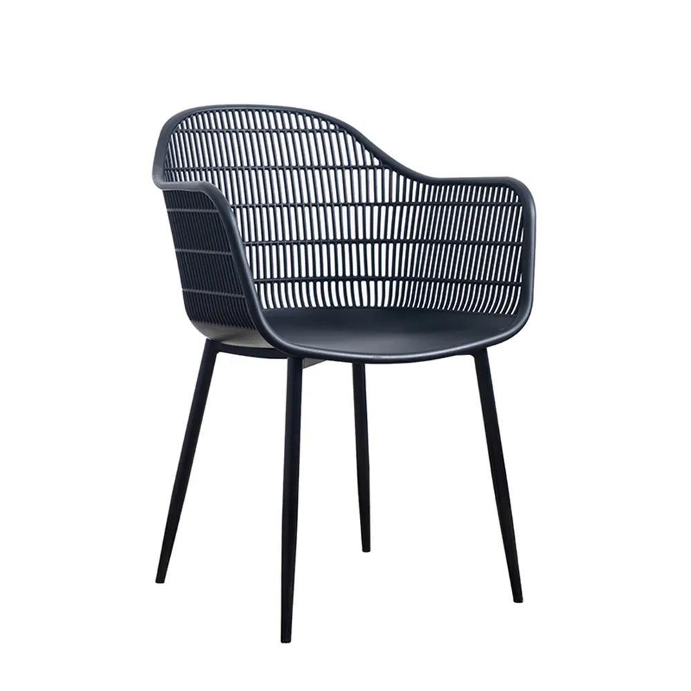 
Modern fashion PP plastic chair with powder coating leg 