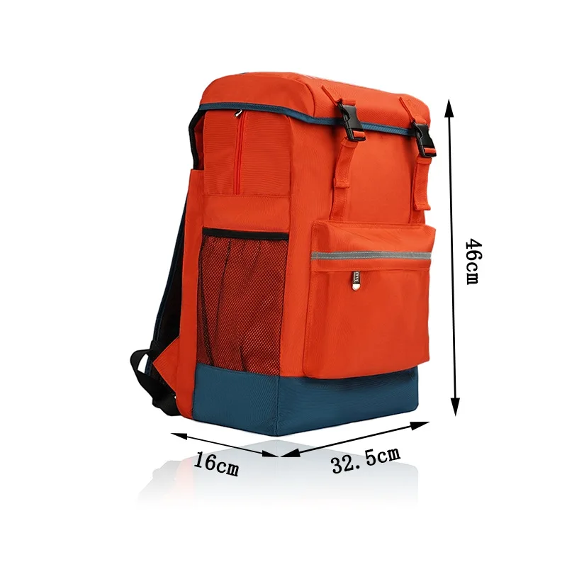 NEW 600D Nylon Comfortable Fabric Orange High Quality Backpack Fashion Multifunctional Large Capacity Travel Laptop Bag